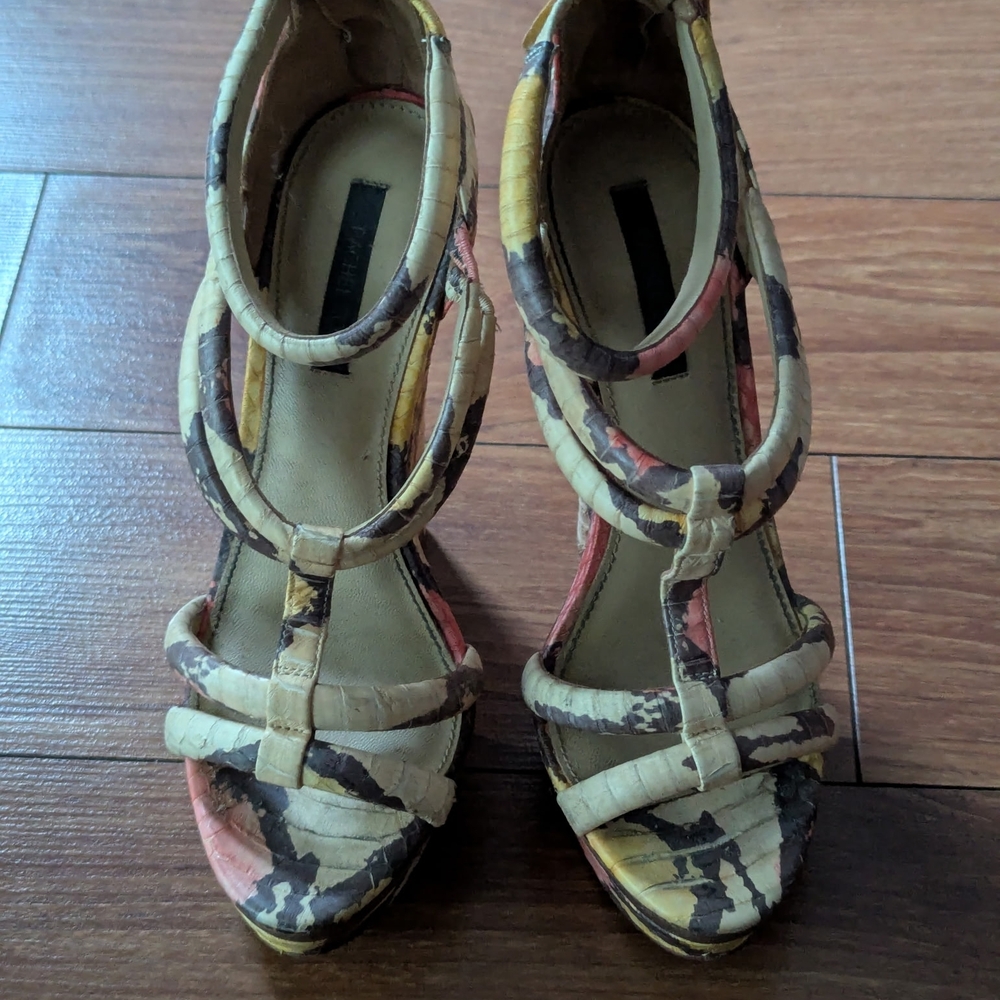 Rachel Zoe Multicolor Strappy Heels